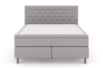 Select No 5 Komplett Sängpaket 210x210 Fast Latex - Ljusgrå/Koppar - Products - Möbler - Säng - Kontinentalsäng