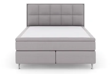 Select No 5 Komplett Sängpaket 210x210 Medium Latex - Ljusgrå/Silver - Products - Möbler - Säng - Kontinentalsäng