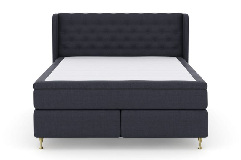 Select No 5 Komplett Sängpaket 210x210 Medium Watergel, Blå/Guld