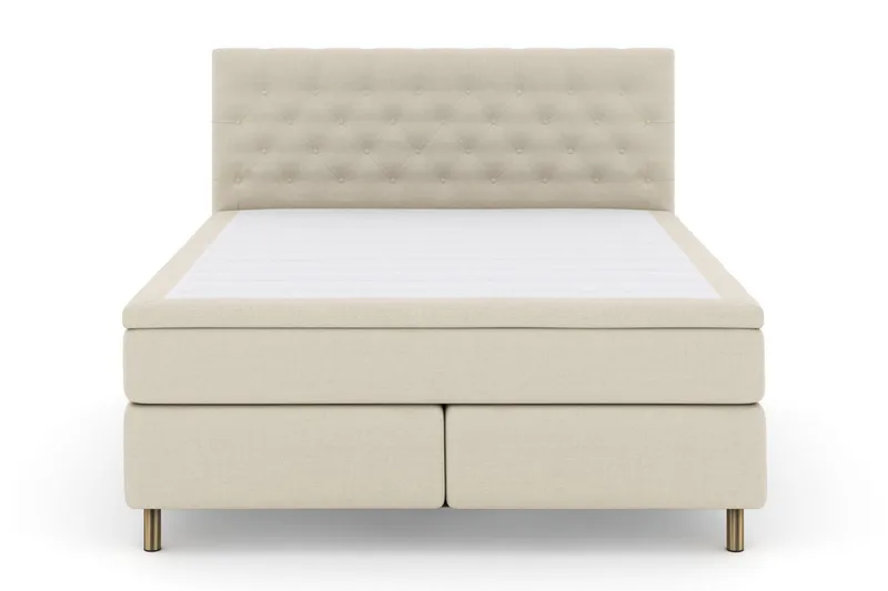 Select No 5 Kontinentalsäng 210x210 Fast/Medium Latex, Beige/Koppar