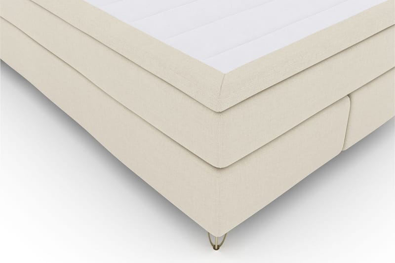 Select No 6 Komplett Sängpaket 140x200 F/M Memory/Pocket - Beige/Metall V-form - Products - Möbler - Säng - Kontinentalsäng