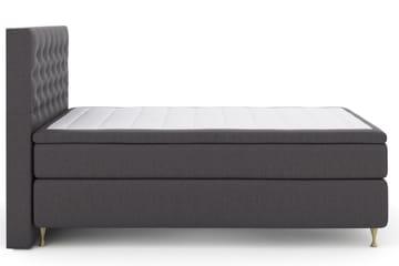 Select No 6 Kontinentalsäng 140x200 F/M Memory/Pocket - Mörkgrå/Guld - Products - Möbler - Säng - Kontinentalsäng