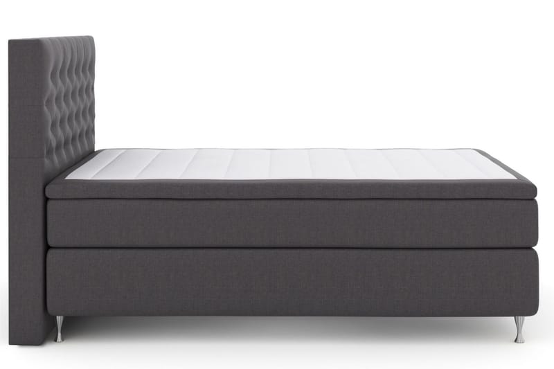 Select No 6 Kontinentalsäng 140x200 F/M Memory/Pocket - Mörkgrå/Silver - Products - Möbler - Säng - Kontinentalsäng
