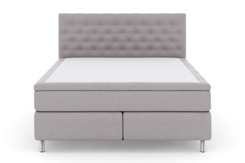 Select No 6 Kontinentalsäng 160x200 Medium Memory/Pocket - Ljusgrå/Metall - Products - Möbler - Säng - Kontinentalsäng