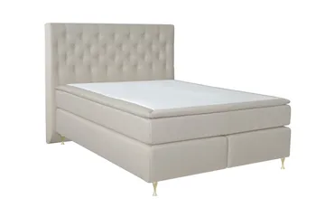 Select No 6 Kontinentalsäng 180x200 Fast Latex/Memory - Beige/Guld - Products - Möbler - Säng - Kontinentalsäng