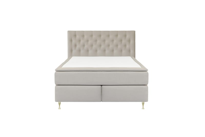 Select No 6 Kontinentalsäng 210x210 Fast Watergel, Beige/Guld