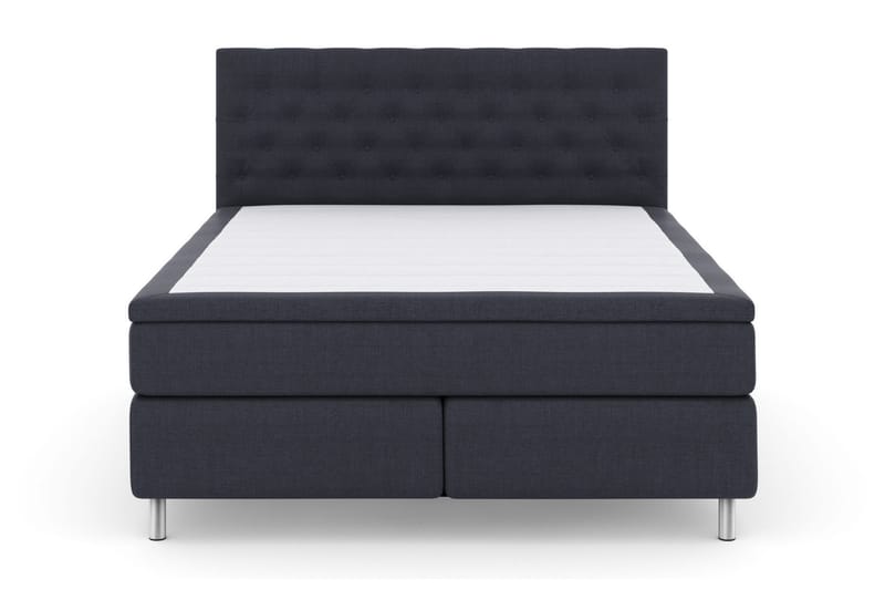 Select No 6 Kontinentalsäng 210x210 Fast/Medium Watergel, Blå/Metall