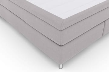 Select No 6 Kontinentalsäng 210x210 F/M Memory/Pocket - Ljusgrå/Metall - Products - Möbler - Säng - Kontinentalsäng
