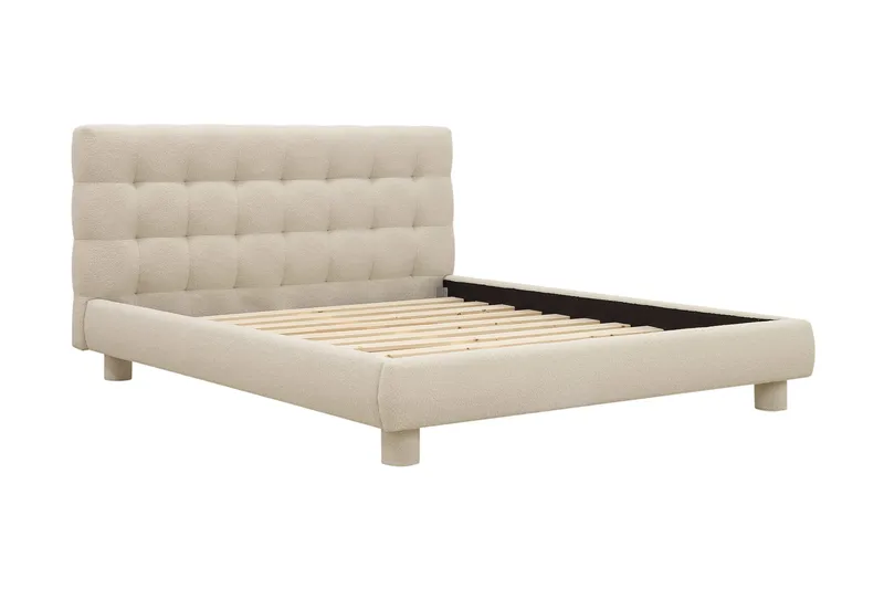 Teddy Komplett Sängpaket Sängram med Madrass 160x200 cm - Beige - Products - Möbler - Säng - Komplett sängpaket