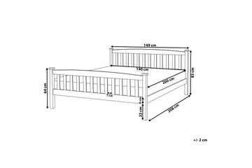 Traycee Sängram 140x200 cm - Ljust trä - Products - Möbler - Säng - Sängram & sängstomme