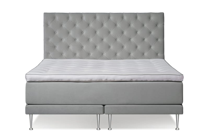 Med sänggavel - Ljusgrå