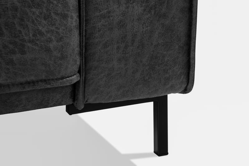 Akron 2,5-sits Soffa Bondedläder - Mörkgrå - Products - Möbler - Soffa - Skinnsoffa