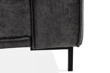 Akron 3-sits Soffa Bondedläder - Mörkgrå - Products - Möbler - Soffa - Skinnsoffa