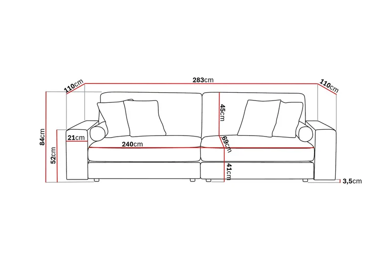 Arken Lyx 4-sits Djup Sammetssoffa - Beige - Products - Möbler - Soffa - Sammetssoffa