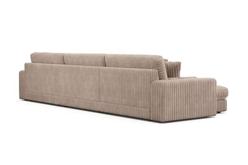 Arken Lyx 6-sits Vändbar L-formad Djup Divansoffa i Manchester - Greige - Products - Möbler - Soffa - Divansoffa & schäslongsoffa