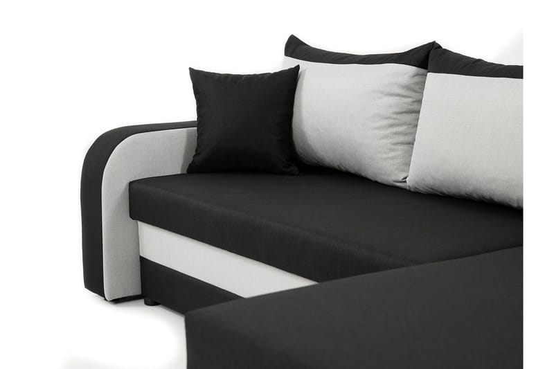 Alvared 3-sits Hörnbäddsoffa Universal - Röd/Svart - Products - Möbler - Soffa - Bäddsoffa - Bäddsoffa divan