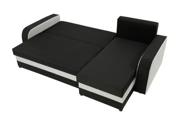 Alvared 3-sits Hörnbäddsoffa Universal - Vit/Röd - Products - Möbler - Soffa - Bäddsoffa - Bäddsoffa divan