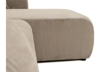 Barile Bäddsoffa med Divan 3-sits i Plysch - Beige - Products - Möbler - Soffa - Bäddsoffa - Bäddsoffa divan