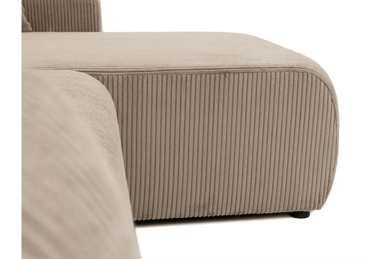 Barile Bäddsoffa med Divan 3-sits i Plysch - Beige - Products - Möbler - Soffa - Bäddsoffa - Bäddsoffa divan