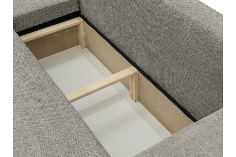 Barile Bäddsoffa med Divan 3-sits i Plysch - Beige - Products - Möbler - Soffa - Bäddsoffa - Bäddsoffa divan