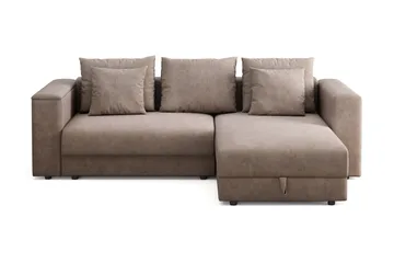 7 cm Mjuk/Medium Memoryskum, Tryckavlastande med Tvättbar Klädsel - Beige