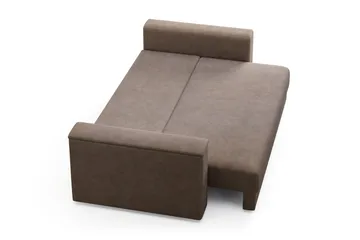 Bergen Extra Djup 3-sits Bäddsoffa med förvaring - Brun - Products - Möbler - Soffa - Bäddsoffa - 3 sits bäddsoffa