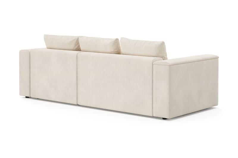 Bergen Extra Djup 3-sits Bäddsoffa med vändbar divan och förvaring i manchester - Beige - Products - Möbler - Soffa - Bäddsoffa - Bäddsoffa divan
