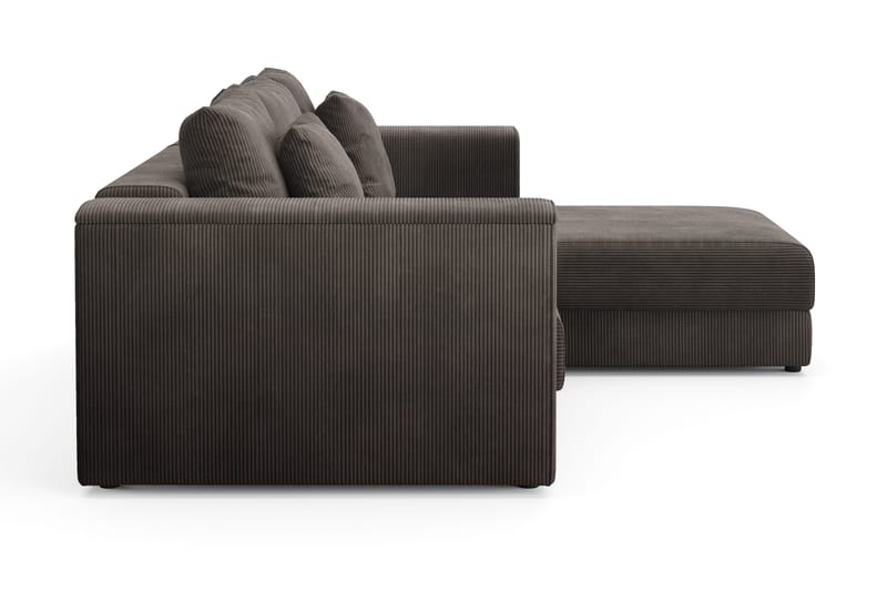 Bergen Extra Djup 3-sits Bäddsoffa med vändbar divan och förvaring i manchester - Brun - Products - Möbler - Soffa - Bäddsoffa - Bäddsoffa divan
