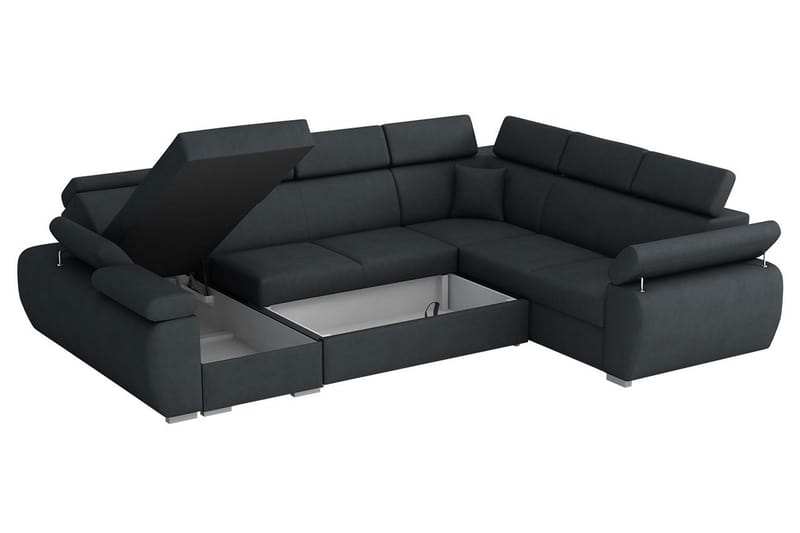 Boston Hörnsoffa Vänster - Brun - Products - Möbler - Soffa - Bäddsoffa - Hörnbäddsoffa