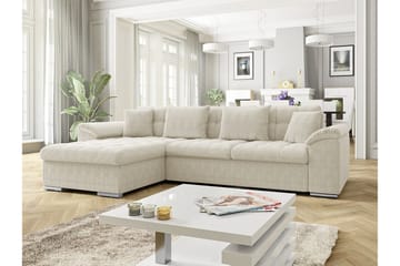 Camior 3-sits Hörnbäddsoffa Beige/Light beige - Products - Möbler - Soffa - Bäddsoffa - Bäddsoffa divan