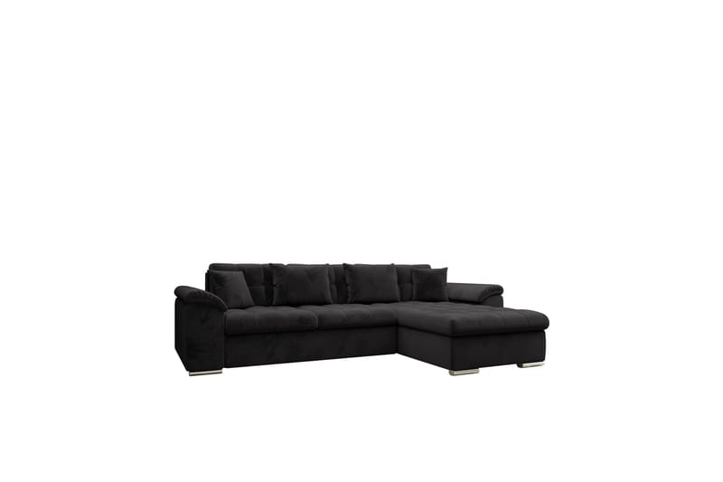 Camior Bäddsoffa med Divan 3-sits, Svart