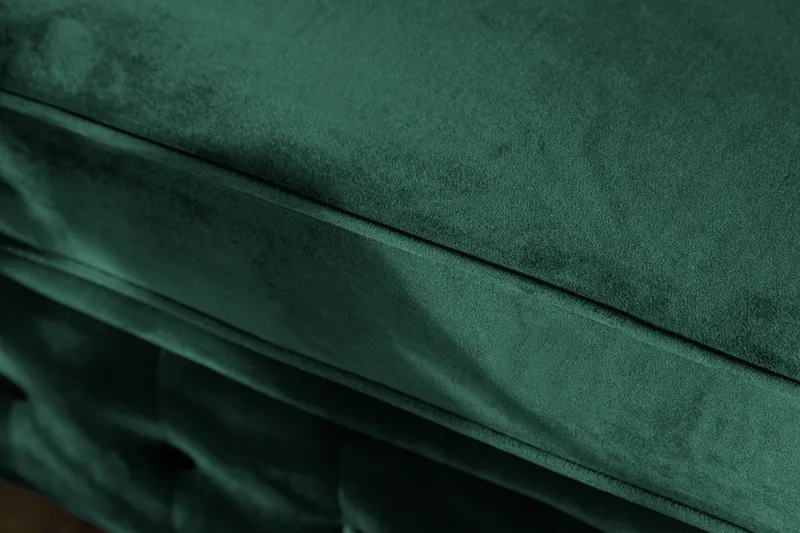 Chesterfield Lyx 3-sits Framåtbäddad bäddsoffa i sammet - Mörkgrön / Grön - Products - Möbler - Soffa - Bäddsoffa - 3 sits bäddsoffa