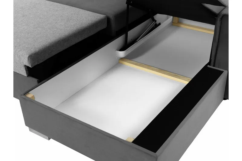 Denegal 3-sits Hörnbäddsoffa Black - Products - Möbler - Soffa - Bäddsoffa - Bäddsoffa divan