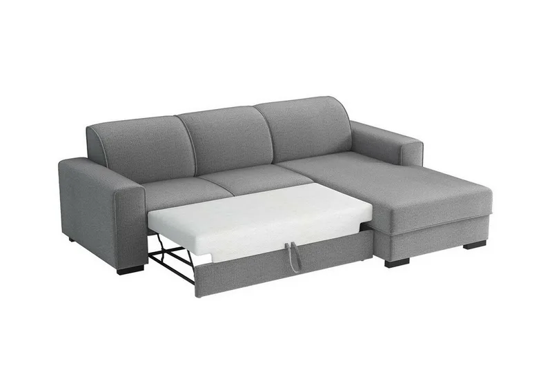 Denegal 3-sits Hörnbäddsoffa Dark grey - Products - Möbler - Soffa - Bäddsoffa - Bäddsoffa divan