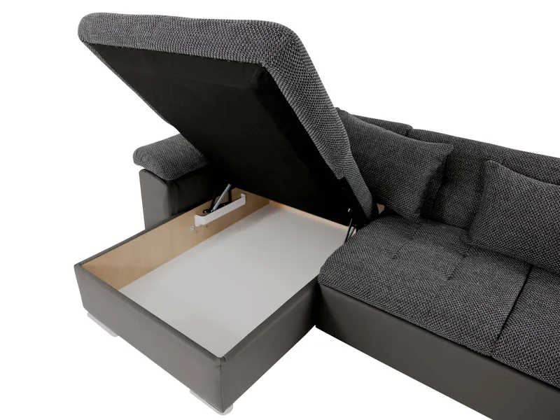 Dynir Bäddsoffa med Divan och Schäslong 5-sits - Blå - Products - Möbler - Soffa - Bäddsoffa - Bäddsoffa divan