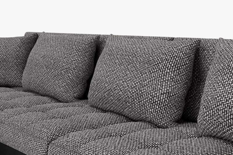 Dynir Stor Hörnbäddsoffa Divan med Förvaring Vänster - Grå / Svart - Products - Möbler - Soffa - Bäddsoffa - Bäddsoffa längsbäddad