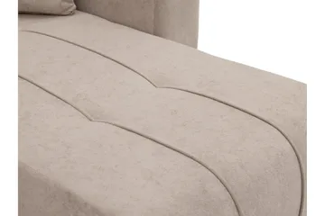 Flo Bäddsoffa Dubbeldivan 4-sits i Plysch - Vit - Products - Möbler - Soffa - Bäddsoffa - U b äddsoffa