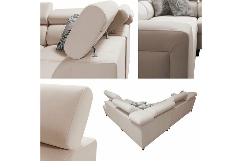 Galbally 3-sits Hörnbäddsoffa beige - Products - Möbler - Soffa - Bäddsoffa - Hörnbäddsoffa