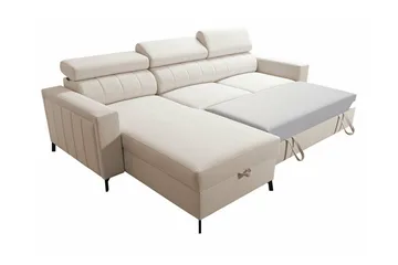 Galbally 3-sits Hörnbäddsoffa Dark blue - Products - Möbler - Soffa - Bäddsoffa - Hörnbäddsoffa