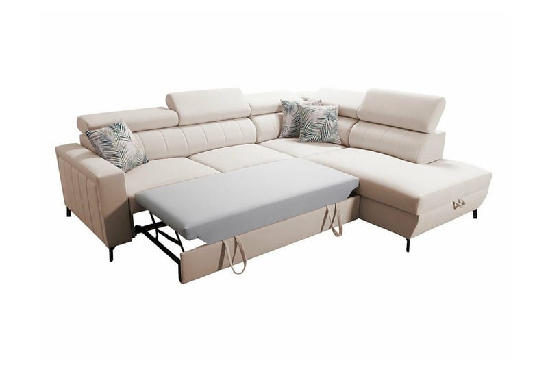 Galbally 3-sits Hörnbäddsoffa Dark brown - Products - Möbler - Soffa - Bäddsoffa - Hörnbäddsoffa