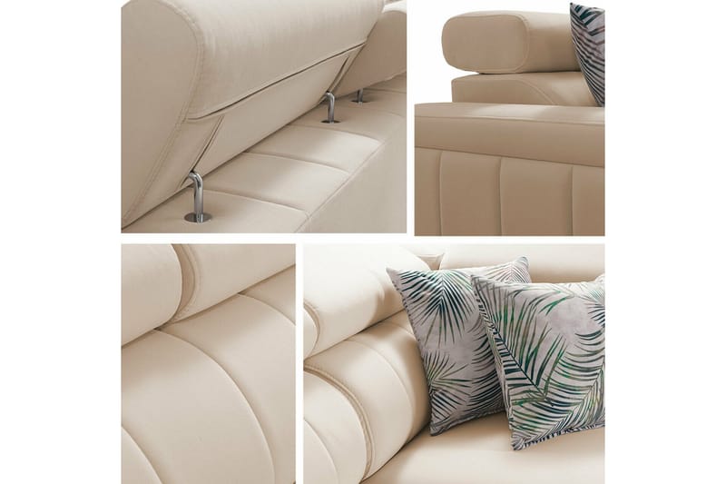 Galbally 3-sits Hörnbäddsoffa Dark brown - Products - Möbler - Soffa - Bäddsoffa - Hörnbäddsoffa