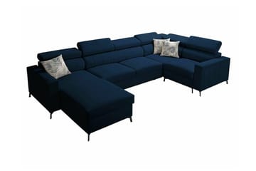 Galbally 4-sits Hörnbäddsoffa Dark blue - Products - Möbler - Soffa - Bäddsoffa - Hörnbäddsoffa