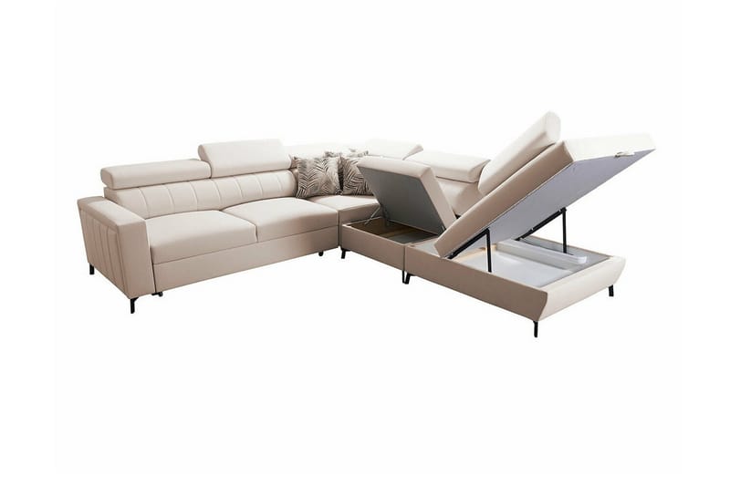 Galbally 4-sits Hörnbäddsoffa Pink - Products - Möbler - Soffa - Bäddsoffa - Hörnbäddsoffa