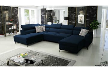 Galbally 5-sits Hörnbäddsoffa Dark blue - Products - Möbler - Soffa - Bäddsoffa - Hörnbäddsoffa