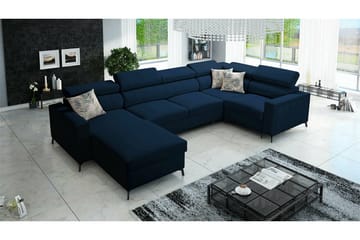 Galbally 5-sits Hörnbäddsoffa Dark blue - Products - Möbler - Soffa - Bäddsoffa - Hörnbäddsoffa