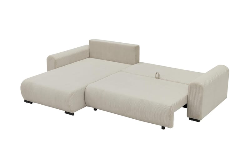 Handda Bäddsoffa med Divan 3-sits i Bouclé - Beige - Products - Möbler - Soffa - Bäddsoffa - Bäddsoffa divan