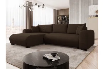 Handda Bäddsoffa med Divan 3-sits i Manchester - Brun - Products - Möbler - Soffa - Bäddsoffa - Bäddsoffa divan