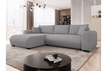 Handda Bäddsoffa med Divan 3-sits i Manchester - Grå - Products - Möbler - Soffa - Bäddsoffa - Bäddsoffa divan