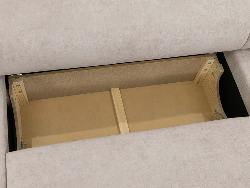 Hanish Bäddsoffa Dubbeldivan 5-sits - Vit - Products - Möbler - Soffa - Bäddsoffa - U bäddsoffa