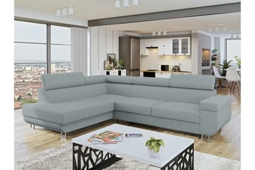 Kintore 3-sits Hörnbäddsoffa Ljusgrå - Products - Möbler - Soffa - Bäddsoffa - Hörnbäddsoffa